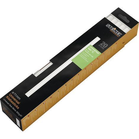 Stick adesivi UNIVERSAL L.300mm Cartucce di colla D.11mm 600 g/20 pezzi