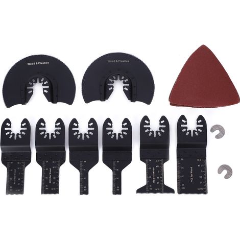 33 Lames de Scie Multifonction en Acier Carbone pour Découpe Bois, Métal, Plastique (1/5)