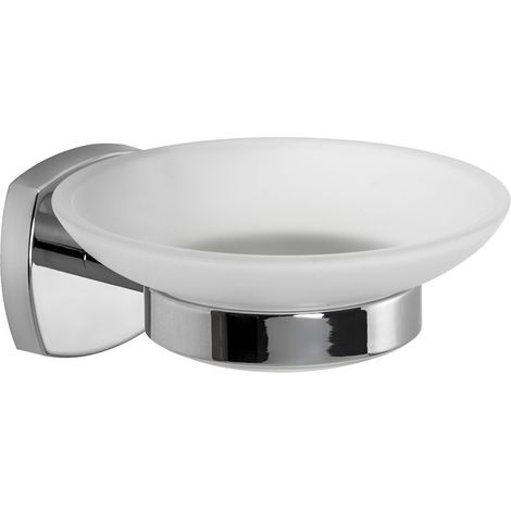 PORTA SAPONE SERIE 'STARTER' leghe metalliche - vetro opaco - METAFORM
