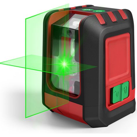 Niveau laser à faisceau vert – autonivelant, 150° vertical 130° horizontal, 3 niveaux de luminosité, IP54, avec support magnétique (1/5)