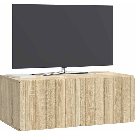 Maison Exclusive - Wandmontierter TV-Schrank Sonoma-Eiche 78,5 x