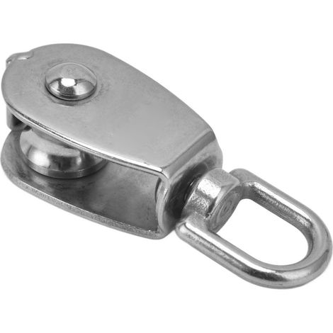 Poulie double pivotante en acier inoxydable 304, poulie de traction double, poulie de levage pour câble de grue M25 (1/5)