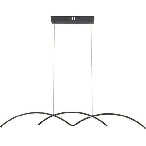 Suspension LED métal 40W 4000K noire River Rabalux