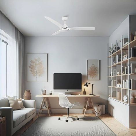PADUA Ventilatore da soffitto con luce bianco Ø132