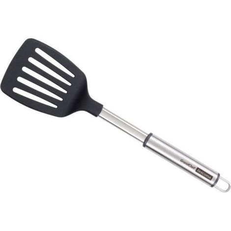 Spatule Grand Chef en inox et nylon - Anti adhérant (1/4)