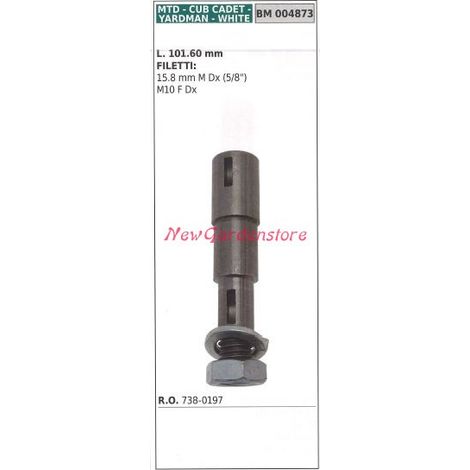 Albero mozzo portalama trattorino rasaerba tagliaerba MTD 004873