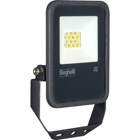 Proiettore led 10w nero ip66 4000k beghelli 86160 (1/3)