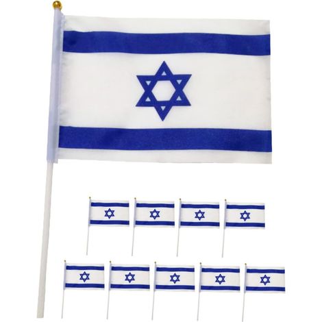 10 Pieces Israel Pennant Flag National Flag of Israel (1/5)