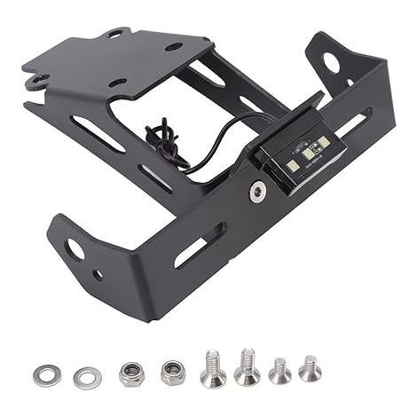 Support de Plaque D'immatriculation de Moto, Arrière avec Lumière LED Feu para GSXS 1000 2022+ (1/5)