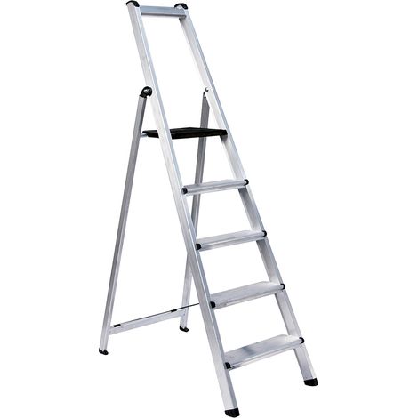 Escalera profesional en tijera - 5 peldaños - 1,90 m (1/4)