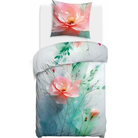 Bettwäsche aus Baumwollsatin 12424/140x200 + 1 Bezug 50x70 SATINLOVE PREMIUM (1/5)