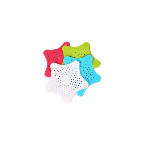 Lot de 4 filtres colorés en Silicone en Forme d'étoile pour évier, Baignoire, Douche, Cuisine (1/5)