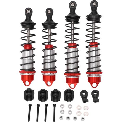Amortisseur avant arrière en alliage d'aluminium haute résistance pour ARRMA MOJAVE 1/7 Kraton 1/8, rouge (1/5)