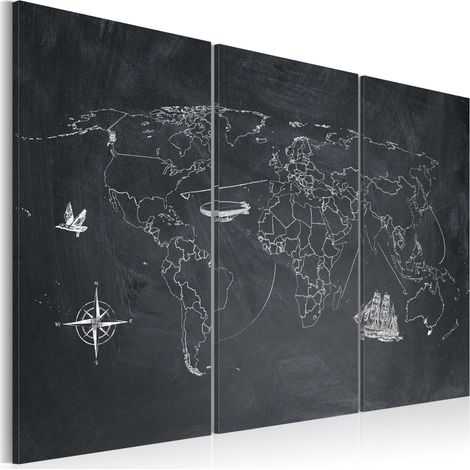 Quadro - Viaggio intorno al mondo - trittico - 60x40 (1/4)