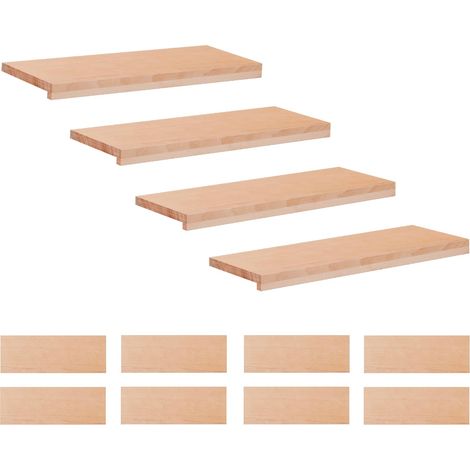 Marches d'escalier 12 pièces 70 x 30 x 2 cm Naturel vidaXL