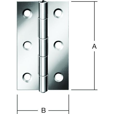 VORMANN Tür-Scharnier schmal B20xH25mm,gerollt verzinkt (1/2)