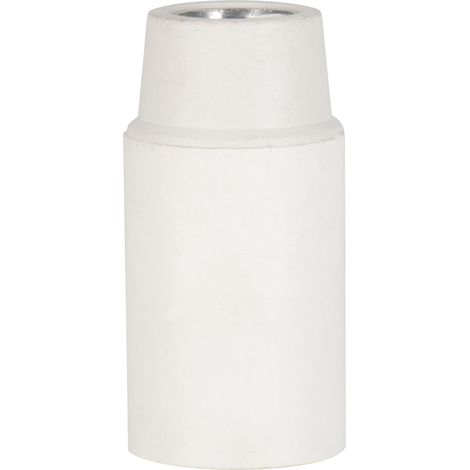 douille thermoplastique - e14 - chemise lisse - blanc - bailey 141113