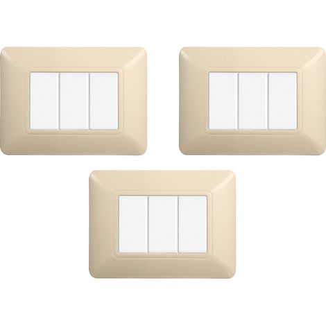 gloca Set 3 Placche Plastica 3P Sabbia Compatibili Matix (1/4)