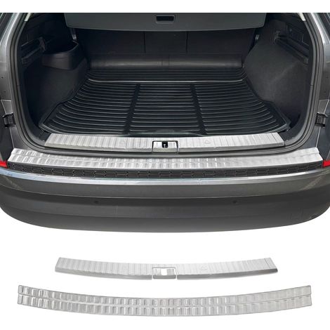 OMAC Kit Protection de Pare-Chocs arrière Compatible avec Skoda Kodiaq 2016-2024 Brossé inox 3Pcs (1/5)
