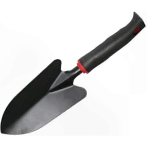 Pelle de jardin en métal avec poignée en plastique confortable pour planter et transplanter des fleurs. (1/4)