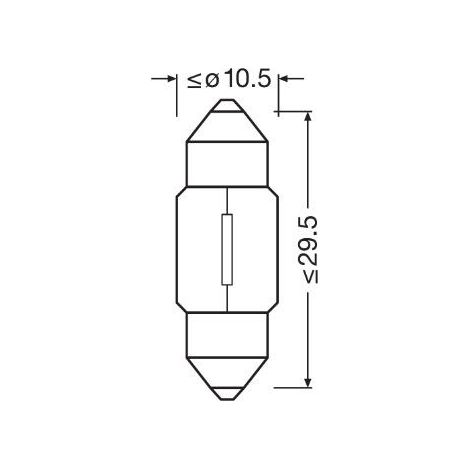 Ampoule, éclairage intérieur ams-OSRAM 6438 ABARTH