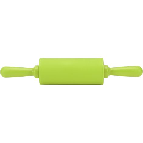 Outil de cuisson de rouleau de pâte à pâtisserie de rouleau à pâtisserie de Silicone antiadhésif avec la poignée en plastique vert (1/5)