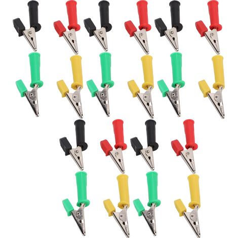 Lot de 5 pinces de test électriques en laiton J.60045 de 5 mm avec douille de 4 mm, pinces isolantes pour automobile (1/5)