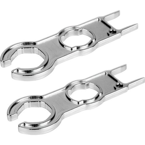 2pcs Panel Connector Works MC4, Metal Disconnect Wrench, Crimping Tool for Panel Cable PV System Wire and Connector, Aluminum, Push-in Mounting Tool (1/5)