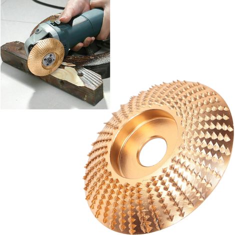Disque de meulage en acier à haute teneur en carbone pour tronçonneuse, durable et résistant à l'usure, idéal pour le bois. (1/5)