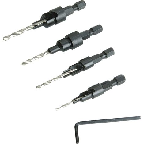 Faithfull Screwsink Set, 4 Piece FAISSINKS4