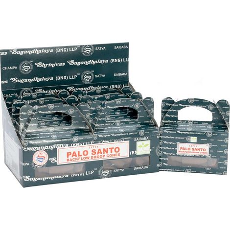 Caja de 24 Conos de Reflujo - Satya Palo Santo