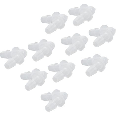 10 Pièces Coude à 90° pour Tuyaux Plastiques, Diamètre 6.4 mm, Raccord en L, Adaptateur Droit (1/5)