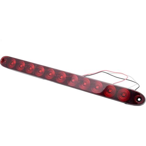 Barre de feu arrière LED rouge 12V pour voiture, étanche 3ème feu stop, clignotant, feu de position arrière, universel pour remorque de camion lourd, camping-car (1/5)