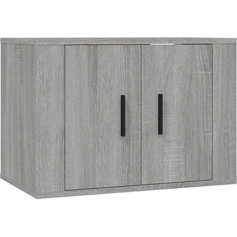 Mueble TV multimedia estante para televisión buffet para televisión comedor salón dormitorio suspendido Sonoma 57 x 34,5 x 40 cm gris 020028187