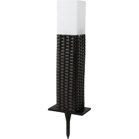 LAMPADA DA GIARDINO LED QUADRATA IN RATTAN (1/2)
