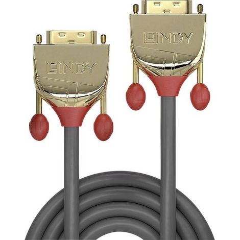 Cavo DVI Lindy 36217 da 20 m, DVI-D, oro, grigio
