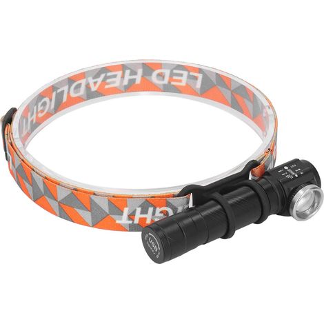 Lampe frontale LED amovible faisceau puissant 4 modes zoom télescopique USB rechargeable portable avec batterie 18650 (1/5)