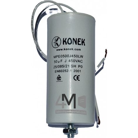 Condensateur Démarrage Moteur 50 µF / 450 V