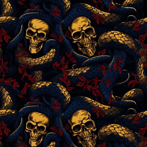 Tela decorativa para exteriores Oxford - Motivo de calavera I DX4640 (1/5)