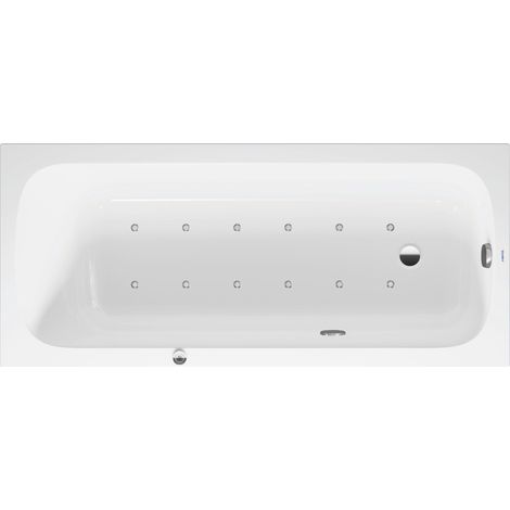 Bañera de hidromasaje Duravit Quatego, versión empotrada, 1