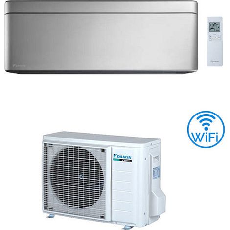 Climatizzatore GARANZIA ITALIA Daikin Stylish Silver Wifi 9000 BTU FTXA25CS (FTXA25BS) INVERTER classe A+++/A+++ NOVITA' 2024 (1/2)