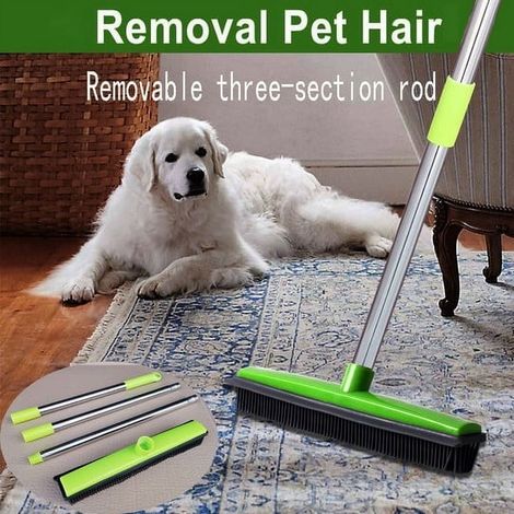Rubber Mop - Floor Scraper - For Hard Floors Parquet Tile Vinyl - Natural Rubber Blade - 120 Cm - 1 Pièce (1/5)