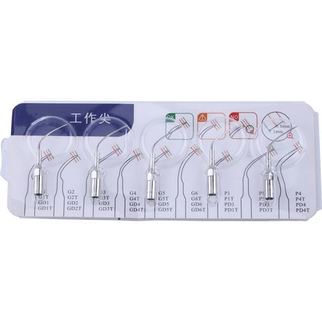 5 embouts P3 pour détartreur ultrasonique dentaire, pièces à main compatibles EMS/Woodpecker, pointes de scaler, lot de 5, hygiène dentaire professionnelle (1/5)