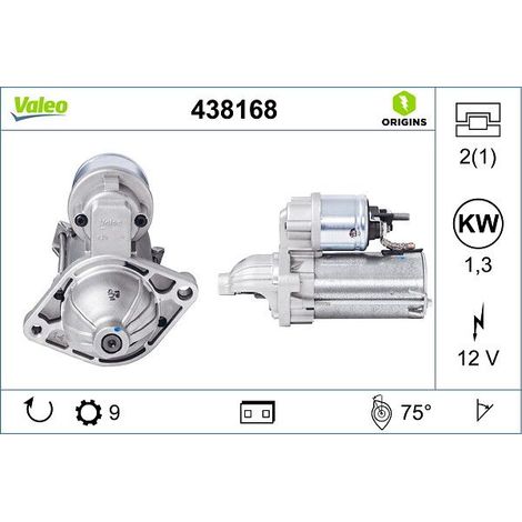 Démarreur VALEO 438168 ALFA ROMEO 46823548 51810266 51810302 51823860 51880229