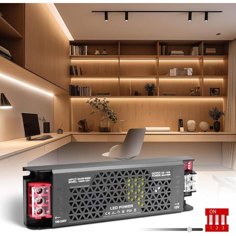 12V 100W Dimmable LED Transformateur 5 Modes Alimentation LED Driver 220V 12V AC 100W 8,3A Ultra Fin Dimmable LEDs Transfo Alimentation à Découpage Convertisseur De Tension AC à DC (1/5)