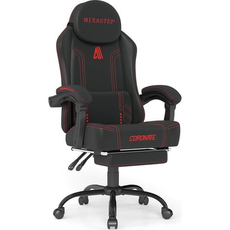 Gaming Stuhl Ergonomisch 360° Drehfunktion Rot Bürostuhl 150KG Homeoffice (1/5)