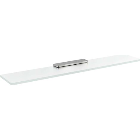 Sapho Pirenei - Mensola, lunghezza 70 cm, vetro latte/cromo MY009-05