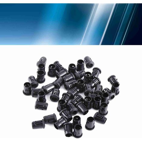 Support de LED en nylon noir, 5mm, 50 pièces, support de diode, clip de montage, pratique et durable (1/5)