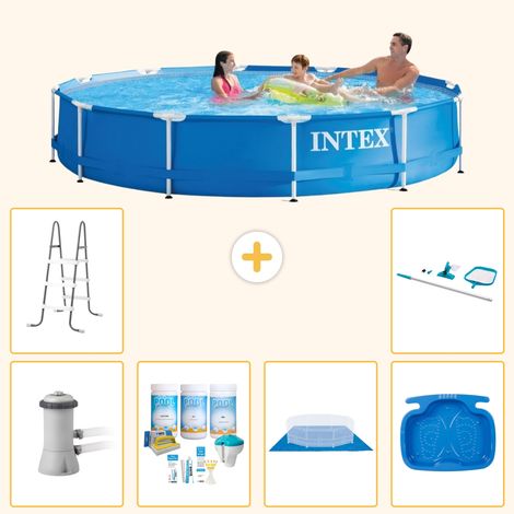 Intex Piscine Tubulaire Ronde - 366x76 cm - 7-pièces  S21031 (1/3)