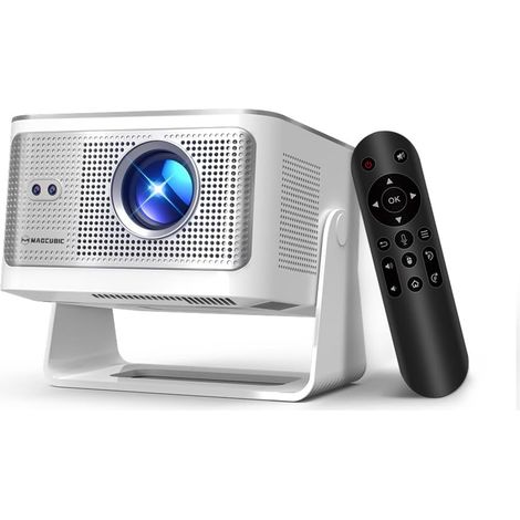 Mini Projector Support 1080P Native, Portable Projector with WiFi 6 BT 5.4, 600ANSI, Auto Focus, 6D Trapeze Auto Correction, 180° Rotation  Android 14 WiFi 6, BT 5.4, 600 ANSI, Auto Focus, 180° Rotati (1/5)